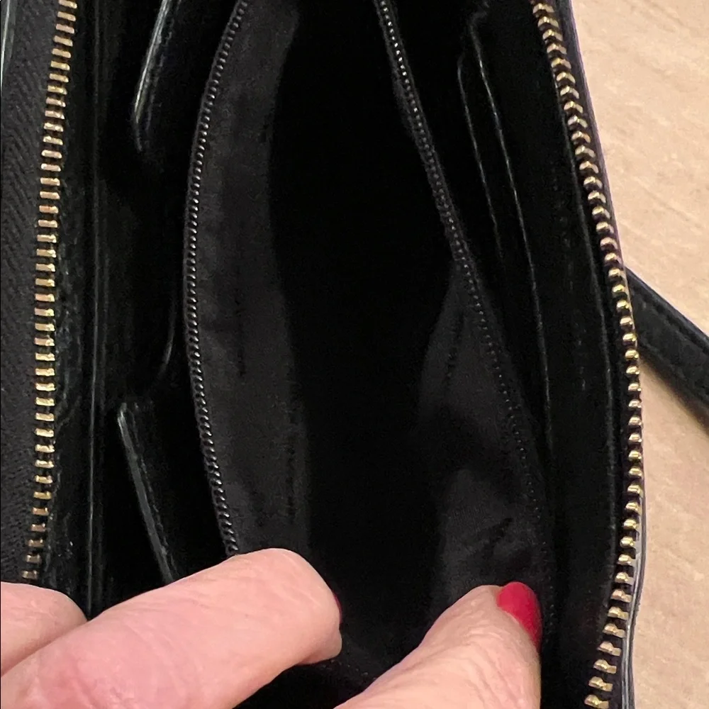 Michael Kors Black Leather Wristlet - Picture 7 of 16